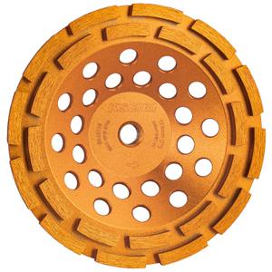 KSEIBI 644118 Diamond Concrete Grinding Wheel 7" x 5/8"-11 for Polishing and Cleaning Stone Concrete Surface, Cement, Marble, Rock, Granite, and Thinset Removing, Angle Grinder Wheels Cup