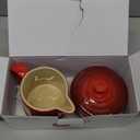 Le Creuset Stoneware Signature Cream & Sugar Set, Cerise, Cream: 300 ml., Sugar: 8oz,
