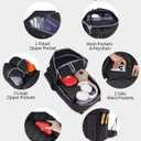 Blue Quartz 40L Military Tactical Backpack, Internal Frame Hiking Backpack with Molle System for Hiking Camping Backpacking Travelling Climbing Rucksack Daypack for Men Women (Black)