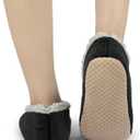 BenSorts Fuzzy Slipper Socks for Women Funny House Slippers with Grips (L)