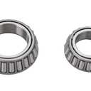 Pack of 2 Trailer Axle Bearings Kit L68149 L44649 Fits for 1-3/8'' to 1-1/16'' 3500 Lbs Trailer Axle 1.719'' Grease Seal 10-19#84 Spindle