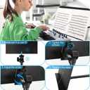 Sheet Music Stand, 1/2/3 Pack Adjustable Music Stand for Sheet Music, Music Sheet Stand Portable Folding with Carry Bag Clip Holder for Guitar, Ukulele, Violin Players(Standard Version, 1 Pack)