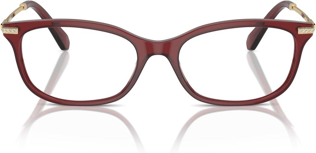 Swarovski Women's Sk2017 Rectangular Prescription Eyewear Frames