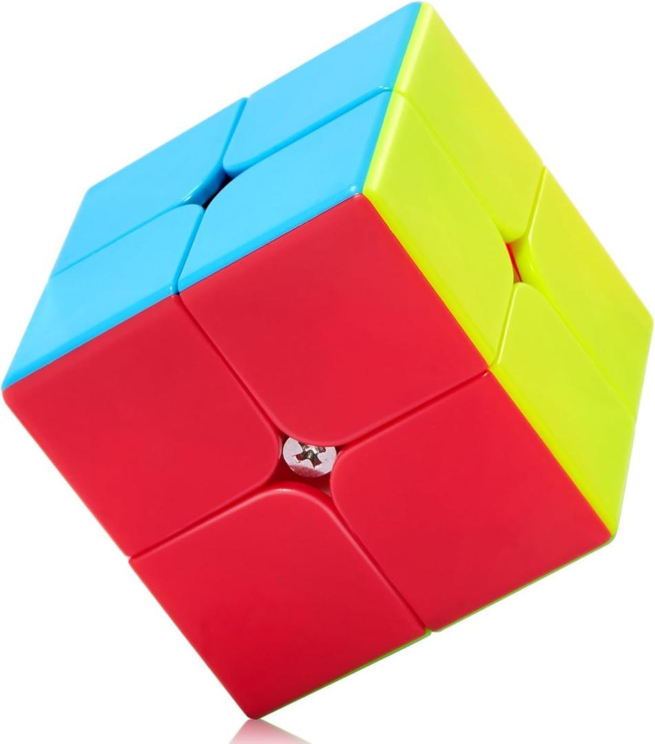 Roxenda 2x2x2 Speed Cube, 2 by 2 Magic Cube Smooth Puzzle Cube 50mm (Stickerless)