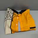 Hodaweisolp Mens Halloween Christmas Shirts Funky Santa Button Down Shirt Printed Short Sleeve Bowling Shirts (XX-Large, Black Spider)