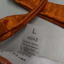 Women One-Piece Swimsuit with Cover up Wrap Skirt Sarong Bathing Suit Beach Outfit Summer (Small, Brown Orange Y305)