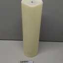 4" x14" Outdoor Candles with Timer Waterproof Large Flickering Flameless Candles with Remote Plastic Tall Pillar Candles for Indoor Outdoor Use, Ivory 1Pack