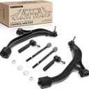 A-Premium 6Pcs Suspension Kit | Lower Control Arm, Inner Outer Tie Rod End, Fits Dodge Grand Caravan 2005-2007, Caravan 2005-2007, Chrysler Town & Country