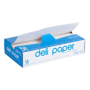Durable Packaging 10" x 10 3/4" Interfolded Deli Wrap Wax Paper