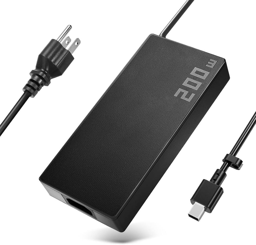 200W Charger Compatible with Asus ROG Zephyrus G16 GU605 GU605MI GU605CM GU605CP GA605 GA605WV GA605WI GA605WV TUF Gaming A14 FA401WV FA401UV FA401UU ProArt P16 PX13 HN7306 H7606 Laptop Power Adapter