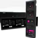 WOWNOVA 9.2" LCD Screen Inside PC Case Computer Temp Monitor Screen, 1 Click 1 Cable to Get Started Quickly PC Temperature Display IPS Sensor Panel CPU RAM HDD Data FPS Mini Monitor (Black)