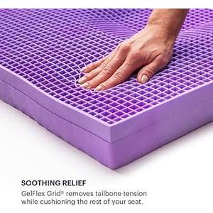Purple Ultimate Seat Cushion, Large 2.5 Inch Gel Seat Cushion