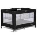 Dream On Me Zazzy Portable Playard with Bassinet in Black, Lightweight Packable and Easy Setup Baby Playard with Mattress and Travel Bag