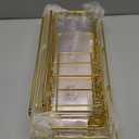 Liuoud 5 Pack Shower Caddy Organizer Rack Shelf for Inside Shower, Self Adhesive Wall Storage Basket Rustproof Stainless Steel Shampoo Holder Bathroom Accessory Decor Set, Gold