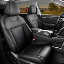 HKZ Tucson Car Seat Covers Custom Fit for 2022 2023 2024 2025 Hyundai Tucson Hybrid & PHEV (Blue,SEL,Limited),5-Seats Full Set,Leather Seat Protector(Black)