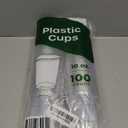 GUSTO [10 oz. - 100 Pack] Crystal PET Clear Plastic Cups for Party - Ideal for Cold Beverages, Smoothies, and Parties-(Formerly Comfy Package)