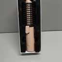 Cordless Curling Iron Brush, 3-in-1 Travel Hair Curler Straightener Brush, 7000mAh Rechargeable Mini Curling Iron Tool, 4 Temperatures/Fast Heating/Anti-Scald/Anti-Frizz Hot Rollers (Pink)