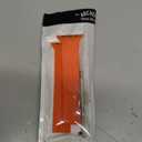 Archer Watch Straps - Custom Fit Silicone Straps for Apple Watch (40/41/42mm, Portland Orange, Gray Clasp)
