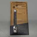 SleekStrip SleekGrip-Premium Ultra Thin Phone Grip Stand,Slim Metal Finger Loop Ring Hand Holder Strap Cell Phone Grips for iPhone 16 Pro Max,17,Android,Case Back - Gunmetal x Black Vegan Leather