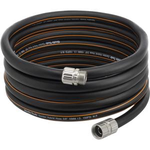 Giraffe Tools Garden Hose 20ft x 5/8", Custom Length, Heavy Duty, No Kink, Flexible, Rubber Garden Hose, Leakproof Water Hose with Male to Female Fittings, 600 Burst PSI