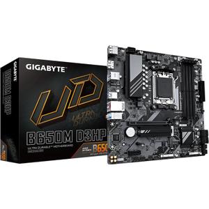 GIGABYTE B650M D3HP AMD AM5 mATX Motherboard, Support Ryzen 9000/8000/7000 Series, DDR5, 5+2+2 Power Phase, 2X M.2, PCIe 4.0, USB-C 3.2 Gen 1, 2.5 GbE, EZ-Latch, Q-Flash, RGB Fusion
