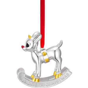 3 x 2025 Baby's First Christmas Ornament, Christmas Ornaments Hanging Ornaments for Xmas Tree Decorations Keepsake Gifts for Sisters Mom Grandma Women