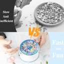 ORNUNIQ Electric Clay Bead Spinner for Jewelry Making, Bead Bowl with Needle and Thread, Ideal for Crafting Bracelets or Necklaces, Clay Bead Tool