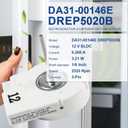 DA31-00146E DREP5020LB Refrigerator Evaporator Fan Motor Fit for Samsung Fridge Freezer, Replaces DA31-00146G 1486536 AP4136569 PS2495833 PS4138376, with Cable Connecting Wire, BLDC 12V