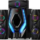 Bobtot Home Theater Systems Surround Sound Speakers,1200 Watts Peak
10 inch Subwoofer 5.1/2.1 Channel Audio Stereo System with ARC Optical Bluetooth Input for TV Ultra HD AV DVD FM Radio USB
