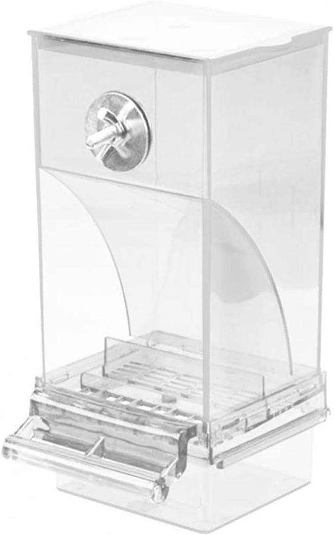 Automatic Pet Feeder, Automatic Dry Food Dispenser Bird Feeder, for Pet Feeder, Cats, Large Dogs(Transparent)