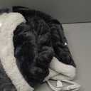 Heated Blanket Electric Throw Size 50''x60'' with 9 Heating Levels, 3 Hour Auto Shut Off, Machine Washable, Flannel & Sherpa Double-Sided Soft Warming Blanket for Couch, Bed, Office - Dark Grey