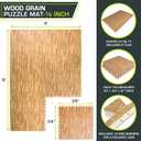 ProsourceFit Wood Grain Puzzle Mat -inch, 6 EVA Foam Interlocking Floor Tiles (24 Sq Ft) for Secure Indoor Room Workout Flooring and Playmat