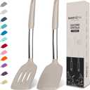 Silicone Spatula Set - Turner Spatulas Silicone Heat Resistant 600F - Slotted & Solid Silicone Spatulas for Cooking Fish, Eggs, Pancakes Flipper  Silicone Cooking Utensils Set  Mist
