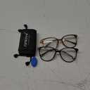 Gaoye Blue Light Blocking Glasses Women/Men, Fashion Cat Eye Fake Eyeglasses UV Ray Filter Computer Gaming Glasses (Black+Tea Leopard)