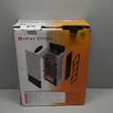 Heat Storm Wave Floor to Wall Infrared Space Heater with Attachable Feet, Remote Control, Built in Thermostat, 500-1000 Watts, 13x4x17 in, With Feet