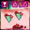 Yinkin 50 Pcs 2 oz Plastic Martini Glasses Disposable Clear Cocktail Dessert Parfait Glasses Unbreakable Mini Martini Cups for Wedding Party Bowl Wine Ice Cream