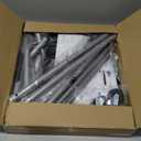 STORAGE MANIAC Collapsible Laundry Cart with Wheels 31.5"H Rolling Laundry Hamper Clothes Basket with Wheels, Canvas Liner Sturdy Steel Frame Folding for Small Narrow Space Easy Storage, Black