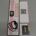 MorePro Health Fitness Tracker with Blood oxy-gen Monitor and 24/7 Heart Rate and Blood Pressure, Sleep Monitor, 120+ Sport Modes Waterproof Fitness Watch for Women Men Android iOS, Pink