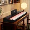88 Key Weighted Keyboard Piano with Sustain Pedal, Power Adapter & Sheet Music Stand - Home Digital Piano, Black Pink (Keyboard Only), 52 inches x 11.4 inches x 4.7 inches