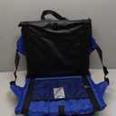 Everlasting Comfort Stadium Seats with Back Support - Adjustable Memory Foam Bleacher Chairs with Back and Cushion, Portable, Easy Folding Stadium Seat Cushion with Storage Pocket (02. Blue)