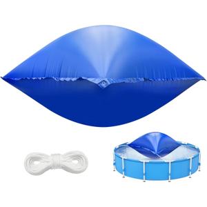 Sfcddtlg 7.8 x 7.8 Ft Large Pool Pillows for Above Ground Pools- Square Winter Pool Cover Air Pillow- Inflatable Swimming Pool Closing Winter Pillow with Ropes for Support Pool Covers (1 Pc)