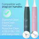Replacement Brush Heads Sensitive Compatible with Philips Sonicare Toothbrush 1100 6500, Soft Toothbrush Heads for Sensitive Teeth Care, Standard, White - 12 Pack with Toothbrush Cover