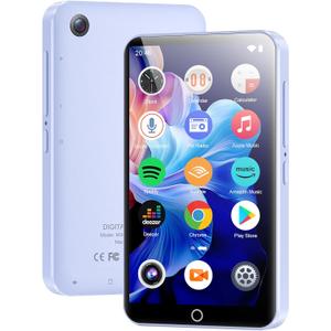 Conrain 80GB mp3 Player with Bluetooth and WiFi, 4.02" Touchscreen MP3 Player with Camera, Android MP3 MP4 Player for Kids with Spotify, Deezer, Amazon Music, Audible, Support up to 1TB