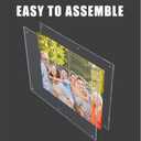 Kalami 3Pack 16x20 Clear Acrylic Wall Mount Picture Frame Self Adhesive, No Drill Holes Floating Frameless Large Photo Frame for Paintings Portrait Landscape Poster or Other Artworks