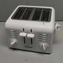 Cuisinart 4-Slice Compact Plastic Toaster, White, CPT-142P1