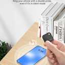 2 x Keys and Phone Finder, Bluetooth Tracker Locator for Keys, Bags, Wallets and More, Up to 300 ft Range, Replaceable Battery, Water-Resistant, iOS and Android Compatible, 1 Pack