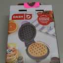 DASH Mini Waffle Maker - 4" Snack-Sized, Dual Nonstick, Compact, Purple, PFOA & PFAS Free
