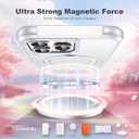 TIANLI Designed for iPhone 13 Pro Case with Magnetic Invisible Ring Stand [Compatible with Mag-Safe] [Military Drop Protection] Shockproof Anti-Slip Cover for Men Women,Sliver (Silver)