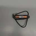 FLEOR Alnico 5 Hot Dual Rail Humbucker Single-Coil-Sized Pickup 9-10K Humbucker Pickup, Full Black