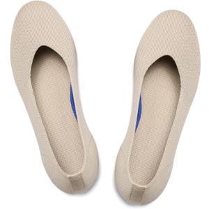 Women's Ballet Flat Dressy Casual Knit Shoes Round Toe Women Mesh Flats 8.5